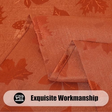 Thanksgiving Tablecloth 60x84 Inch - Waterproof Jacquard