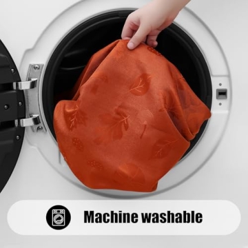 Thanksgiving Tablecloth 60x84 Inch - Waterproof Jacquard