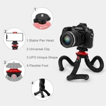 Fotopro UFO-basic Bendable Tripod for DSLRs Smartphones