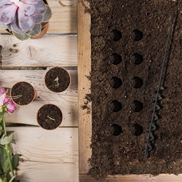 SORANGEUN 2”x32“ Auger Drill Bit for Planting, Garden Drill Auger for Planting Bulbs, Easy Garden Planting Auger with Drill for 3/8”Hex Drive Drill