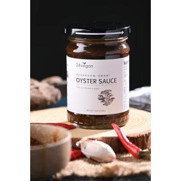 24Vegan All Natural Non-GMO Vegan Oyster Sauce - Certified - NO MSG ADDED - 7.5oz - A Flavorful Vega...