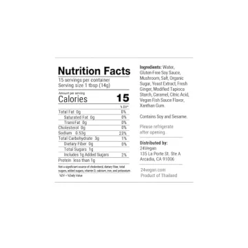 24Vegan Non-GMO Vegan Oyster Sauce for Healthy Cooking