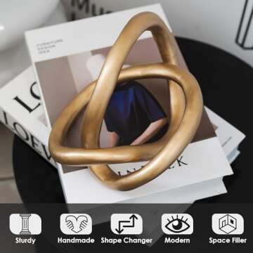 Juju Knot Black and Gold Artisan Decor - Stylish and Unique Home Accent