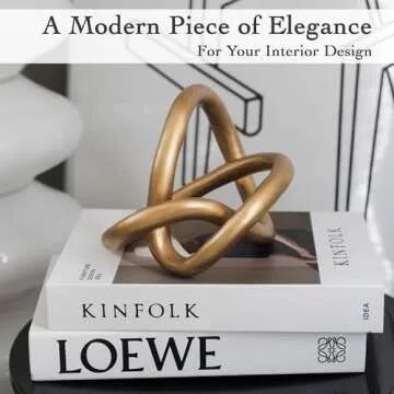 Unique Juju Knot Black and Gold Decor for Home