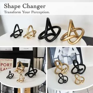 Unique Juju Knot Black and Gold Decor for Home