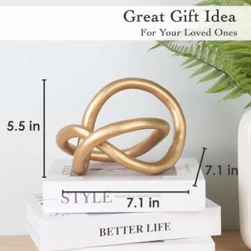 Unique Juju Knot Black and Gold Decor for Home
