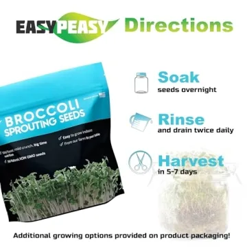Organic Broccoli Sprouting Seeds Non-GMO Grown in USA