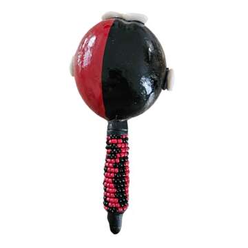 Elegua - Eshu Maraca Handcrafted for Santeria and Spiritual Practices with Cowrie Shells, Orishas