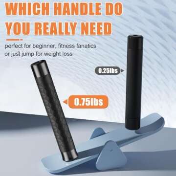 JGM 𝟏𝐥𝐛 𝐖𝐞𝐢𝐠𝐡𝐭𝐞𝐝 𝐉𝐮𝐦𝐩 𝐑𝐨𝐩𝐞 𝐟𝐨𝐫 𝐁𝐨𝐱𝐢𝐧𝐠-6.5mm Skipping Rope for Men Women Fitness MMA Cardio Crossfit Workout with Adjustable 2pcs Heavy Ropes, Aluminum Handle and Free Carry Bag