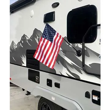 Traveler RV Flag Pole Kit with Adjustable Suction Cup