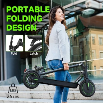 isinwheel Electric Scooter with 19 MPH Speed and 19 Miles Range