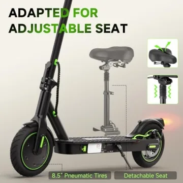 isinwheel Electric Scooter with 19 MPH Speed and 19 Miles Range