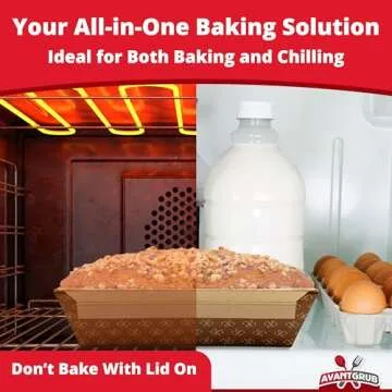 Avant Grub Baking Pan Chef Grade 1Lb Kraft Loaf Pan 10Pk