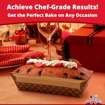 Avant Grub Baking Pan Chef Grade 1Lb Kraft Loaf Pan 10Pk