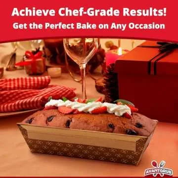 Avant Grub Baking Pan Chef Grade 1Lb Kraft Loaf Pan 10Pk