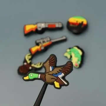Stylish Hunting Shoe Charms Set for Unique Footwear Decoration