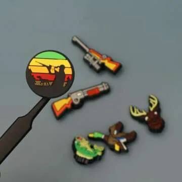Stylish Hunting Shoe Charms Set for Unique Footwear Decoration