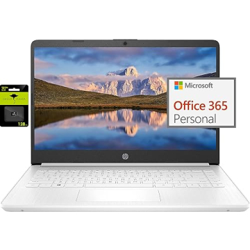 HP 14" Ultralight Laptop - Intel N4120, 8GB RAM, Office 365