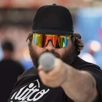 Pit Viper Sunglasses Original Wide Fit with Rainbow Lens