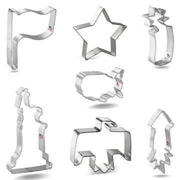 Foose Patriotic Cookie Cutters Set – 7 Designs