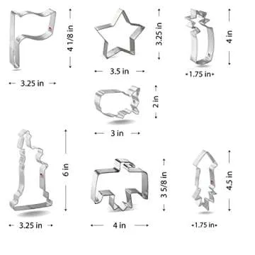Foose Patriotic Cookie Cutters Set – 7 Designs