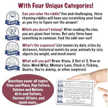 Wit's End — A Smart, Mind-Bending Trivia & Brain Teaser Game That Will Challenge Your Wits & Knowledge — Adult & Family Night Fun