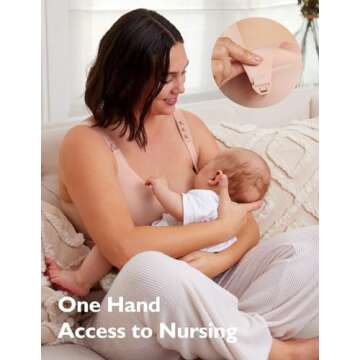 Momcozy Pumping and Nursing Bra for Breastfeeding, 3-in-1 Maternity Bra, CozyFitClasp for Wearable Breast Pump M5, S12 Pro