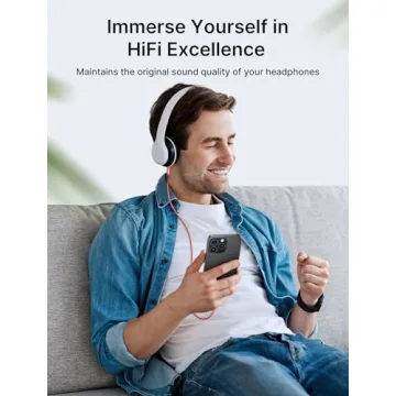 JSAUX USB C to 3.5mm Audio Aux Jack Cable High-Fidelity Sound