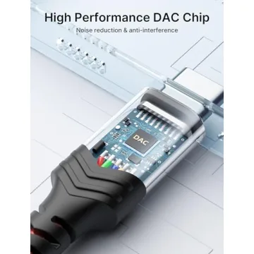 JSAUX USB C to 3.5mm Audio Aux Jack Cable High-Fidelity Sound