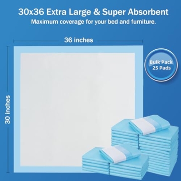 SOFYFINE 30"x36" Disposable Bed Pads - Extra Large