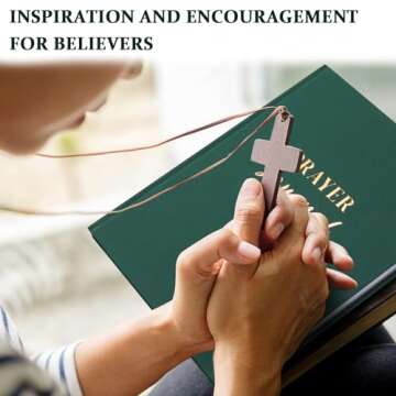 5 MINUTES A DAY Daily Prayer Journal for Woman, Bible Study Notebook for Note Taking, Guide Devotional Journal, Christian Planner Gifts for Women & Men (7.5 x 9”,120 Days)-Dark Green