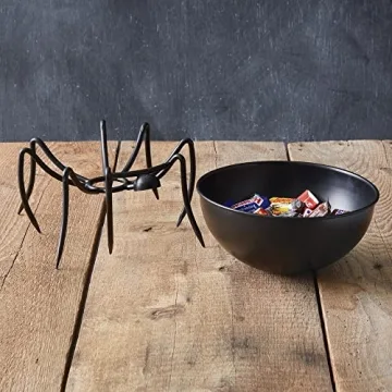 Colonial Tin Works Spider Candy Bowl for Halloween Fun