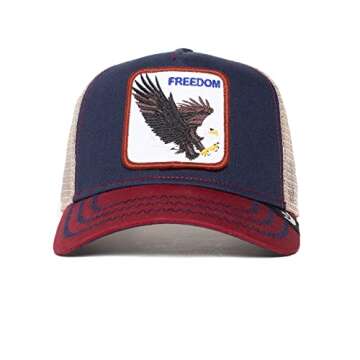 Goorin Bros. Mesh Trucker Cap, Indigo The Freedom Eagle, One Size