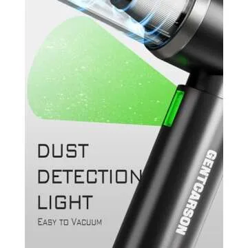 GentCarson Car Vacuum Cleaner, 4 in 1 Portable Car Vacuum 15000Pa High Power Cordless Vacuum with with 2 Filters, Rechargeable Wireless Handheld Vacuums Compressed Air Dusters for Car Home Office Pet