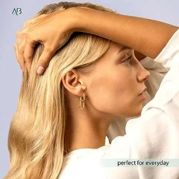 Altitude Boutique Gold or Silver Paperclip Chain Link Earrings | Drop Dangle Earrings | Versatile Li...