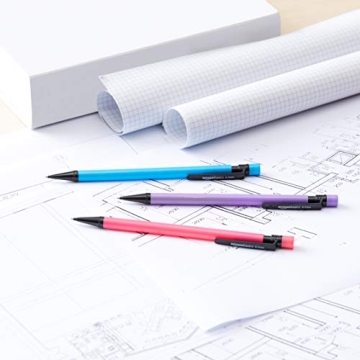 Amazon Basics 0.7mm Mechanical Pencils - Multicolor, 48-Pack