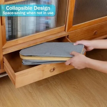 efluky Slim Laundry Basket with Lid for Small Spaces