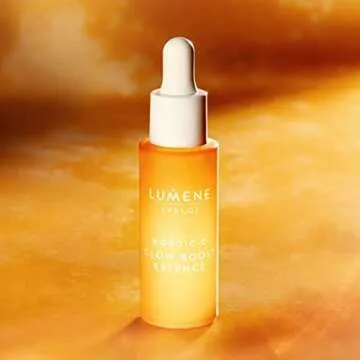 Lumene [Valo] Nordic-C Glow Boost Essence - Hydrating and Brightening Serum with Vitamin C, Hyaluronic Acid + Arctic Cloudberry for Visibly Radiant Skin - Vegan + Suitable for All Skin Types (30 ml)