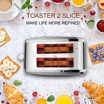 Stylish JEWJIO Retro Toaster for Perfect Toast Every Time