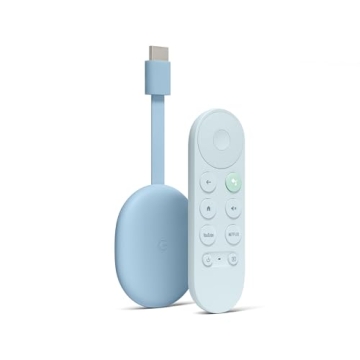 Chromecast with Google TV 4K - Sky Blue Streaming Stick Entertainment