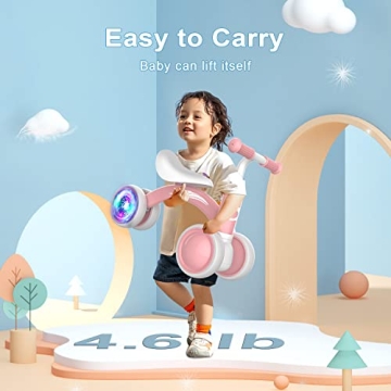 Colorful Lighting Baby Balance Bike Toys for Girls