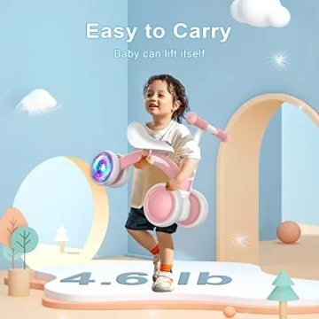 Colorful Lighting Baby Balance Bike Toys for Girls