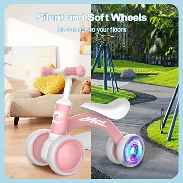 Colorful Lighting Baby Balance Bike Toys for Girls