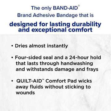 Extra Large Skin-Flex Adhesive Bandages for Wound Care