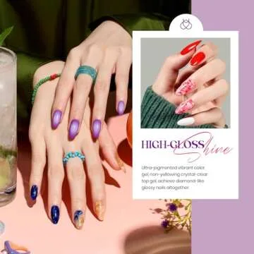 Beetles Gel Nail Polish Set 36 PCS- Spring Sumer Pastel Colors with Base Top Coat Pink Green Blue Purple Black White Burgundy Red