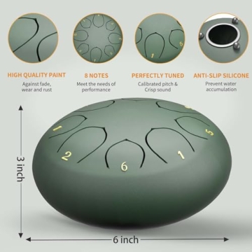 Chakra Rain Drum - 6 Inch Waterproof Meditation Chime