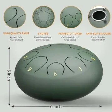 Chakra Rain Drum - 6 Inch Waterproof Meditation Chime