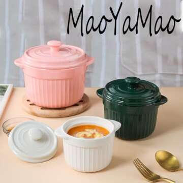 Stylish MaoYaMao Bacon Grease Container for Kitchen 17oz