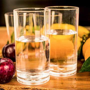 AOYITE Plastic Tumblers - 20 oz Dishwasher-Safe BPA-Free Drinking Cups Set of 6