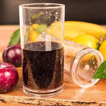 Durable AOYITE Plastic Tumblers - Set of 6, 20 oz